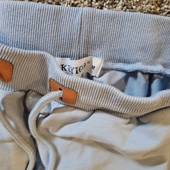 Men's Kuyigo Light Blue Cotton Shorts Medium Like NEW! - Picture 2 of 5